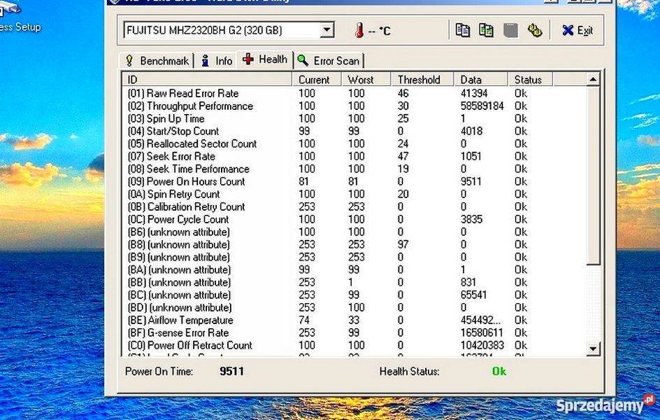 Dysk do laptopa 320gb Fujitsu MHZ2320B zachodniopomorskie