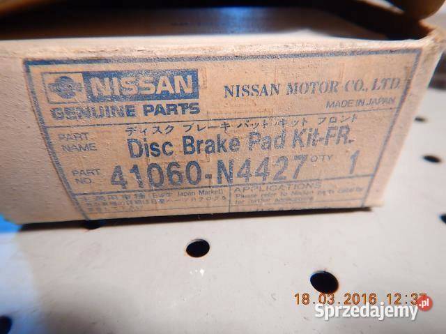 41060N4427 KLOCKI HAMULCOWE NISSAN osobowe lubelskie