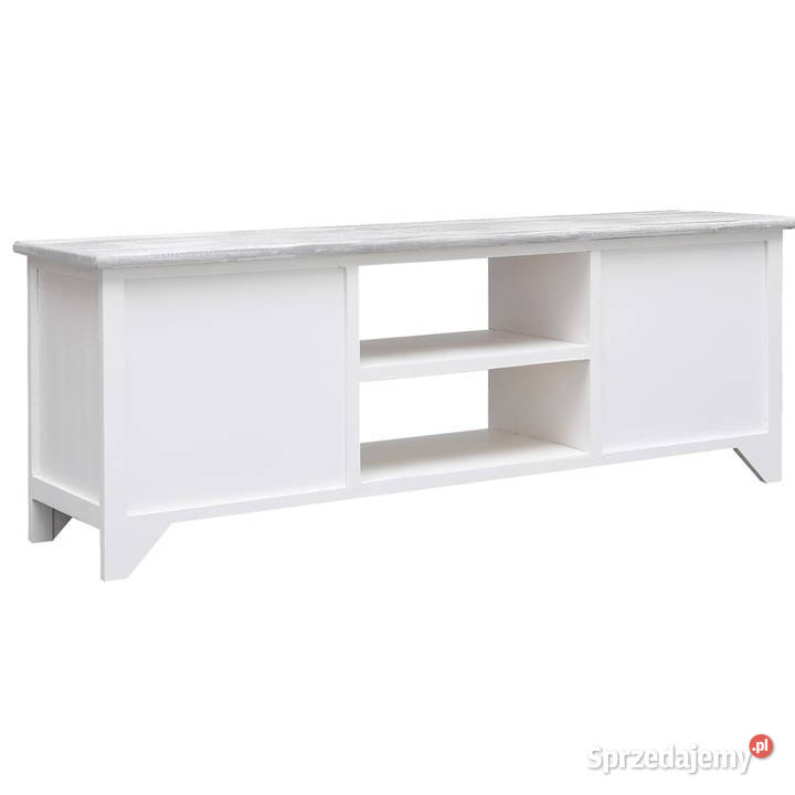 Szafka pod TV białoszara108x30x40 drewno Warszawa