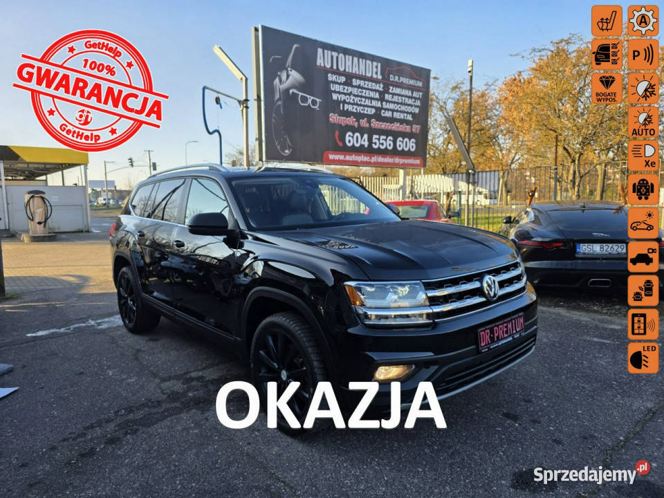 Volkswagen Atlas 36 Benzyna 280 Panorama 20 Full Słupsk