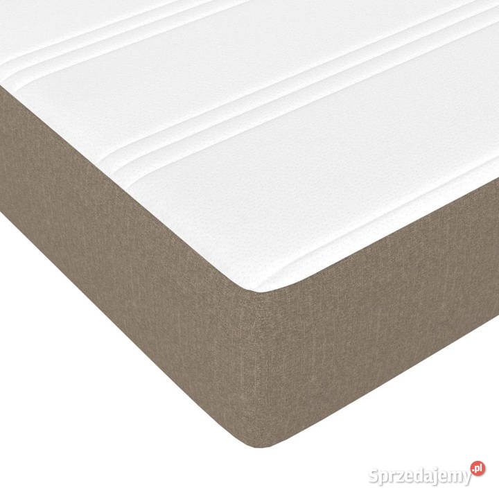 Materac kieszeniowy kolor taupe 80x200x20