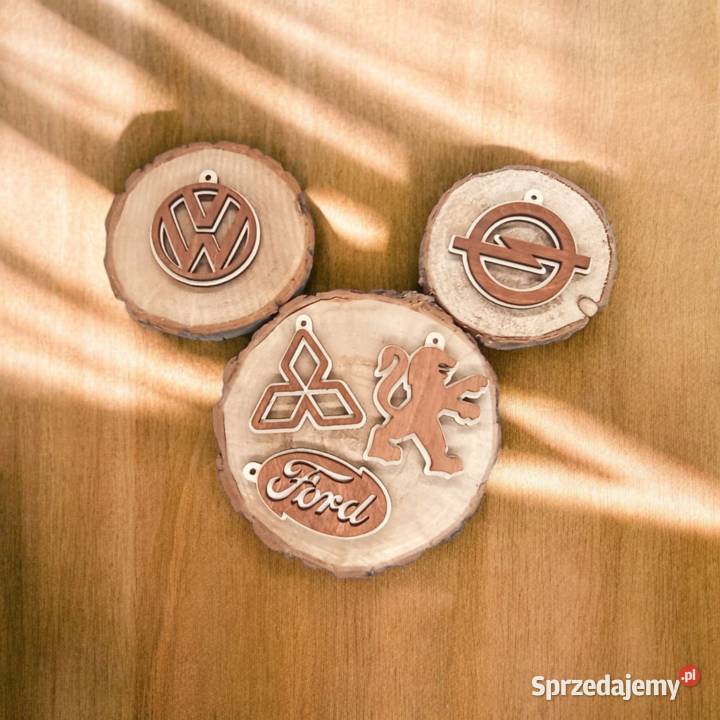 Drewniany Brelok do Auta Marka Samochodu Poznań