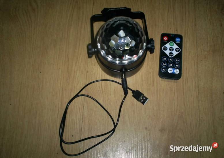 Kula led disco w rytm muzyki kolorofon