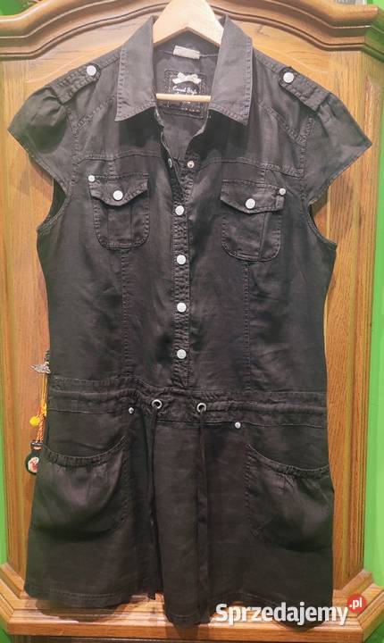 Lniana sukienka 100len Piaseczno