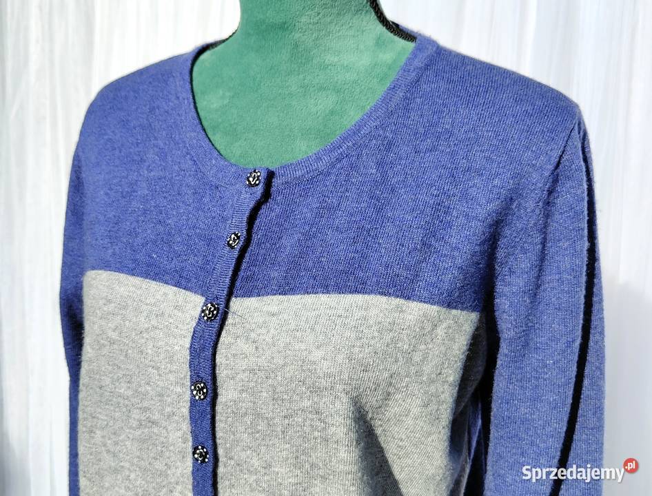 Sweter kardigan Kinga XXL 44 XL 40 wełna kaszmir Rozpinane Szczecin
