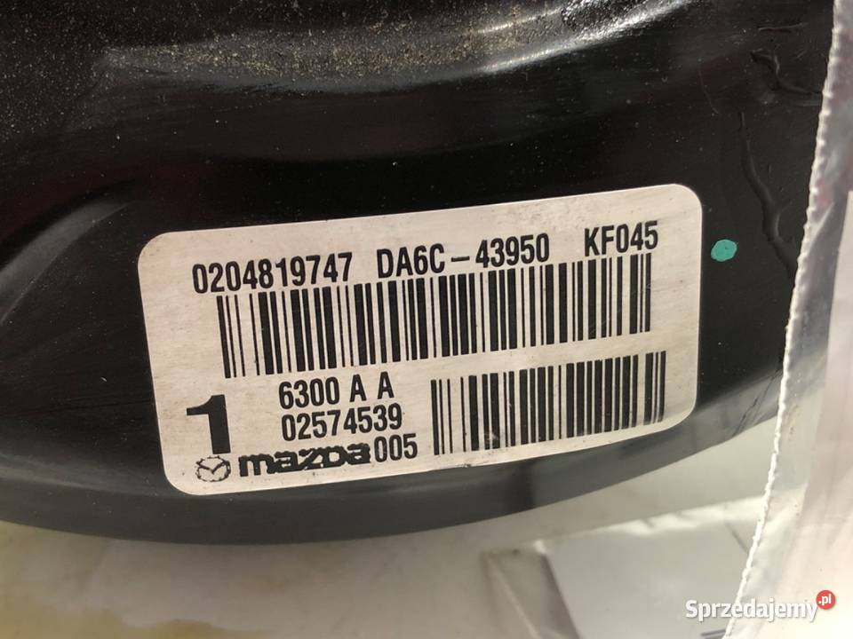 SERWO HAMULCOWE MAZDA 2 DL DA6C43950 Hatchback podkarpackie