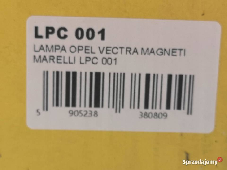 LAMPA PRAWY PRZÓD OPEL VECTRA B 19952002 NOWA osobowe