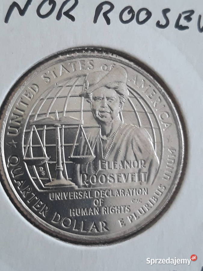 25 Centów USA Eleanor Roosevelt 2023 r menD Numizmatyka