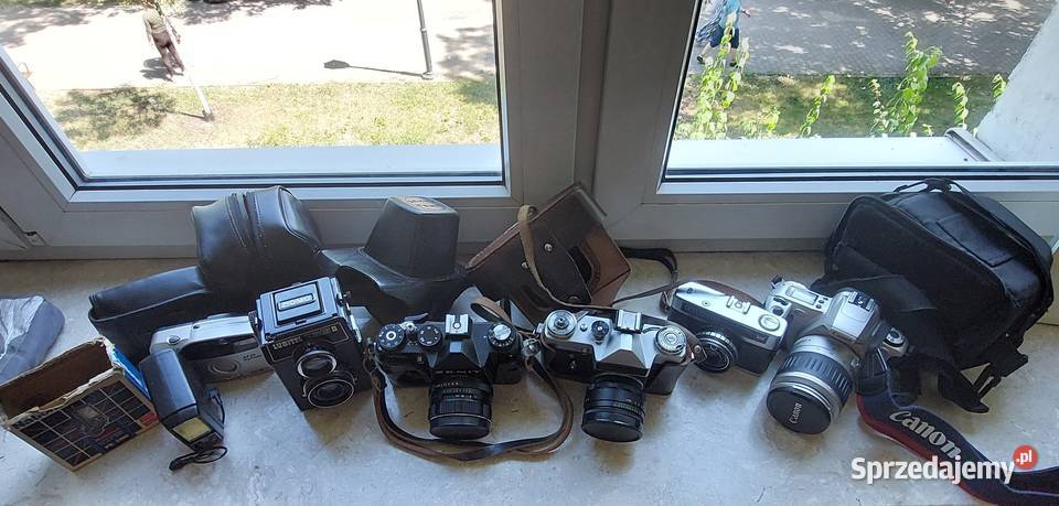 Aparaty Canon Zenit Halina Lubitel Polaroid Warszawa