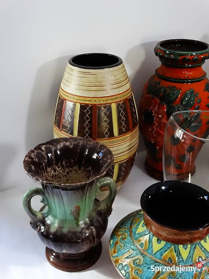 Wazony flakony dzbany naczynia na kwiaty lubelskie Biłgoraj