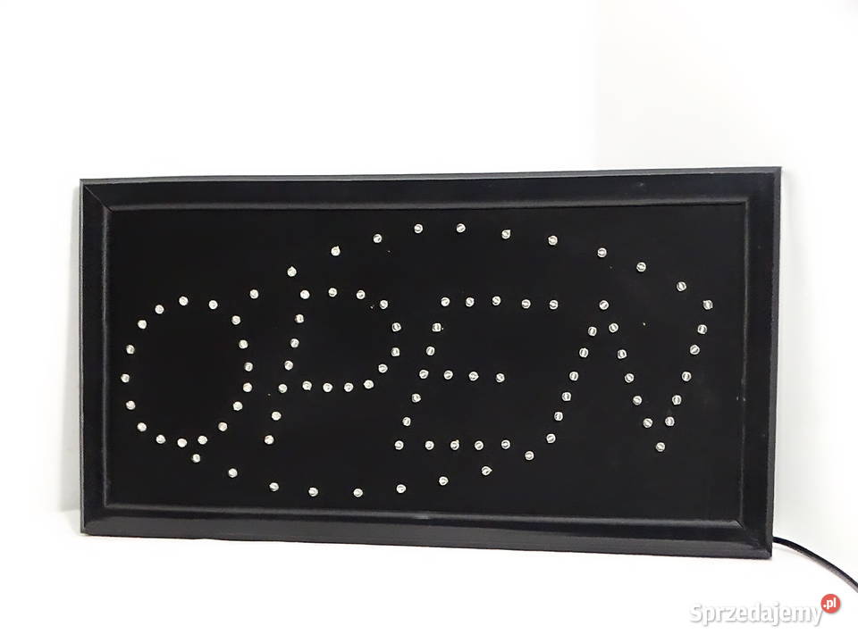 Tablica informacyjna świetlna OPEN 48x25 neon Biłgoraj