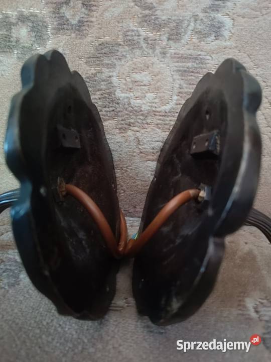 Stare kinkiety z podstawami mosiężnymi i Lipno