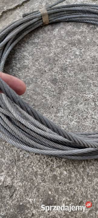 Liny stalowe 8mm 6mm 4mm nowe Wylatowo
