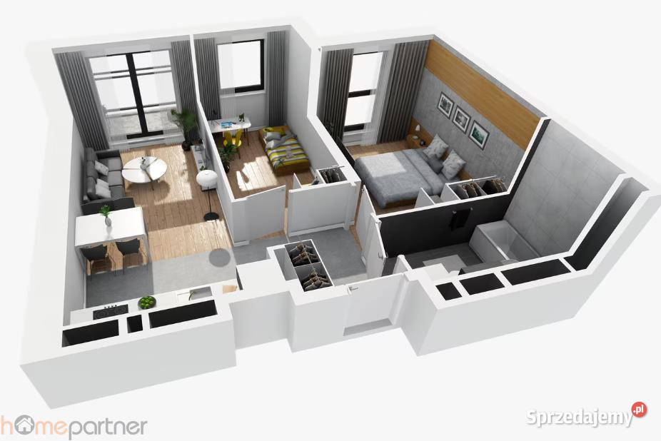 sprzedaży mieszkania 5127m2 3 pokoje Wrocław