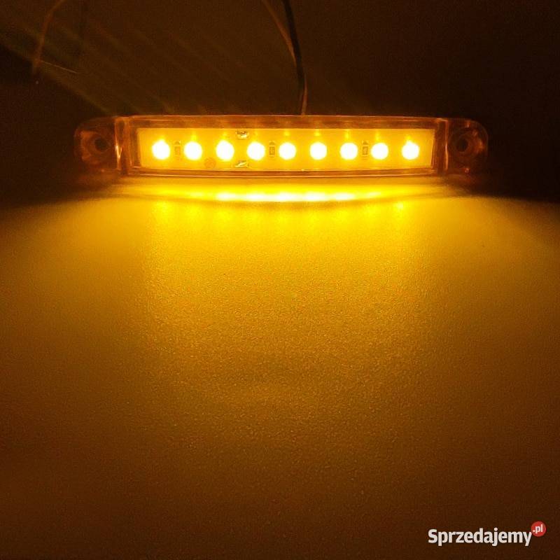 Lampa obrysowa OBRYSÓWKI LED pomarańczowy 12 Oświetlenie Pomiechówek