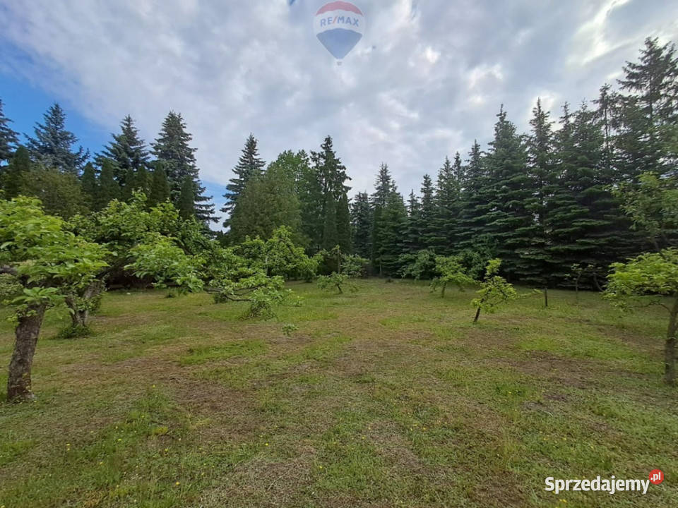 Działka budowlana 2100 m2 z domem Zakręt mazowieckie