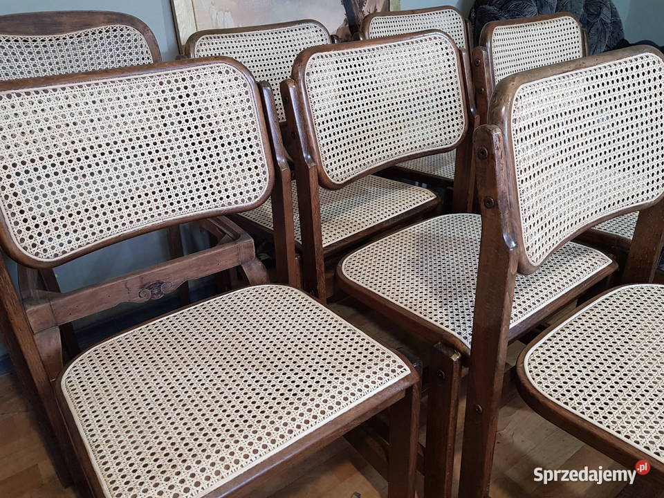 CESCA krzesła Thonet rafia rattan Puszcza Mariańska