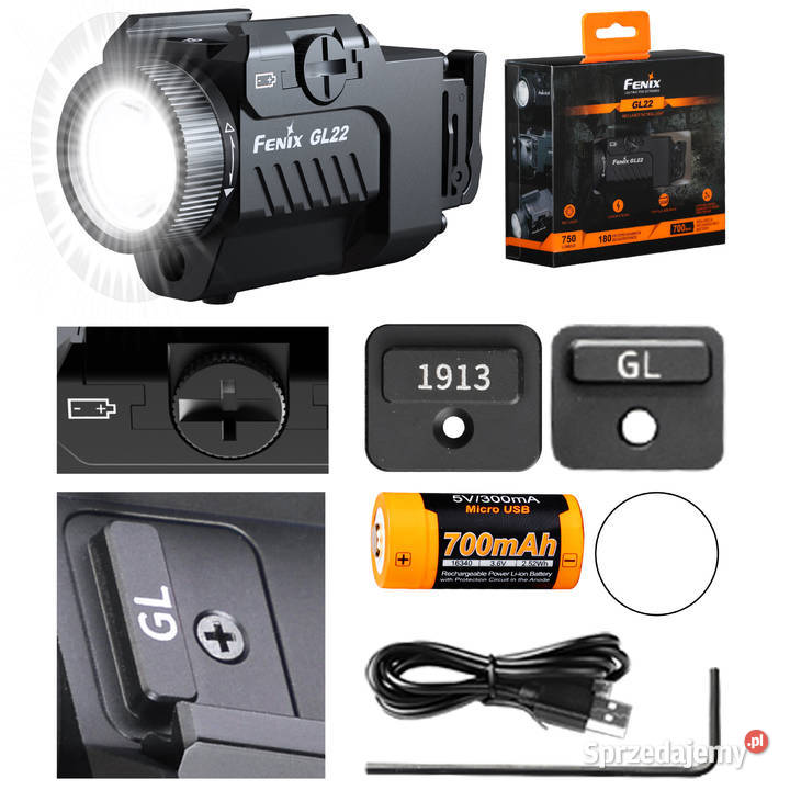 Latarka na broń Fenix GL22 mazowieckie Warszawa sprzedam