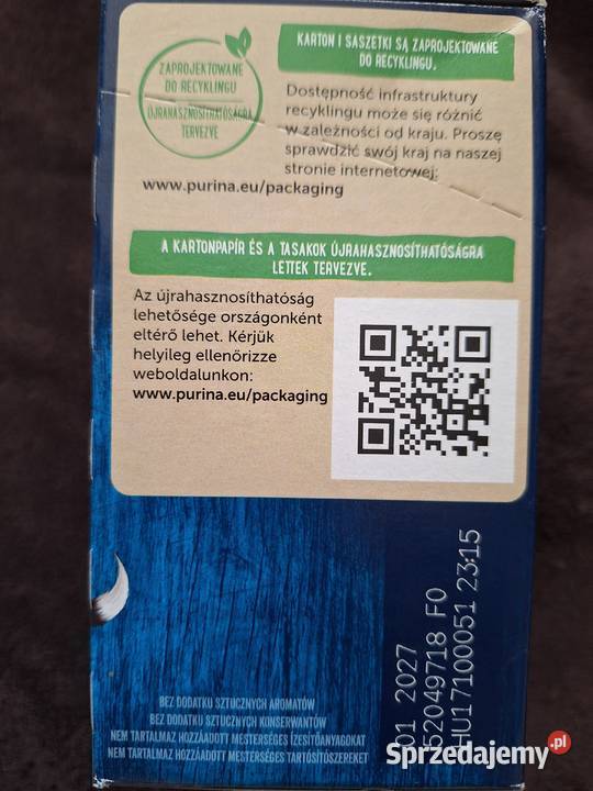 Sprzedam saszetki kota perfect fit 1 plus Dla kotów