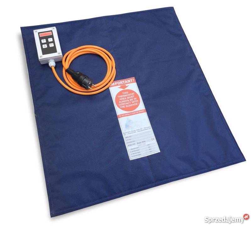 Termoizolacyjny koc grzewczy 600x600mm 090C 200W Kraków