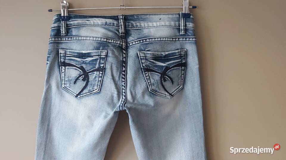 Spodnie dżinsowe jeansy damskie Skinny r28M lubelskie Lublin sprzedam