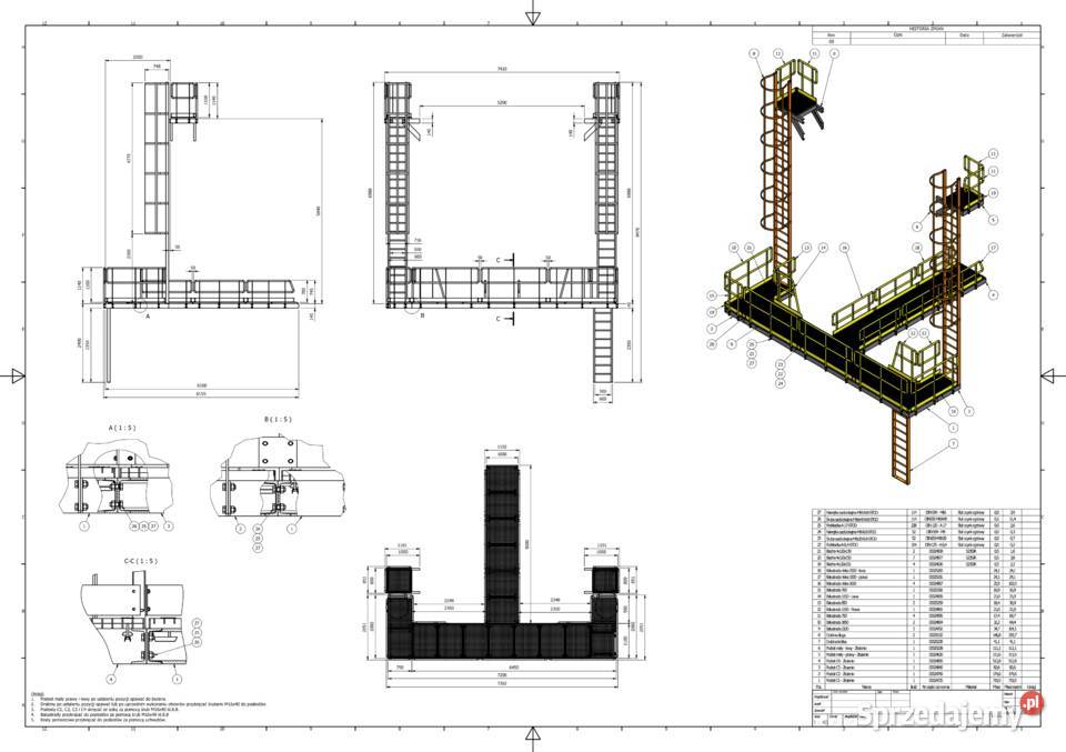 Projektowanie konstrukcji stalowych schodów i Końskie