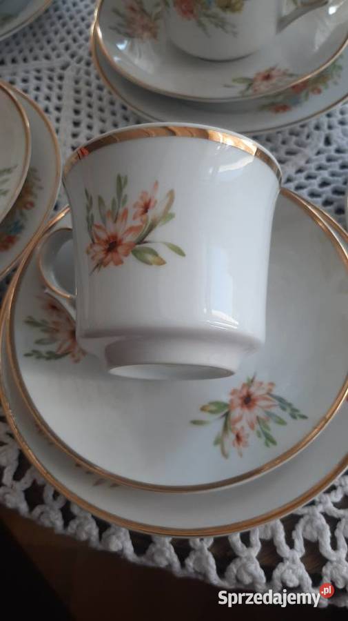Filiżanki i talerzyki deserowe Świdnica