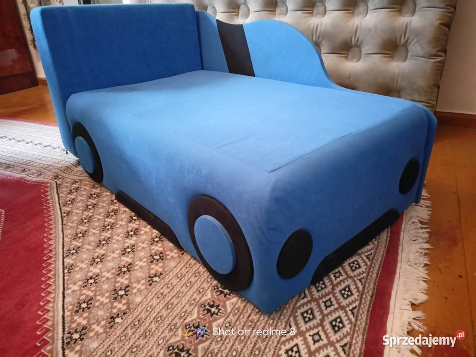 Łóżko dziecięce sofa autko prawe