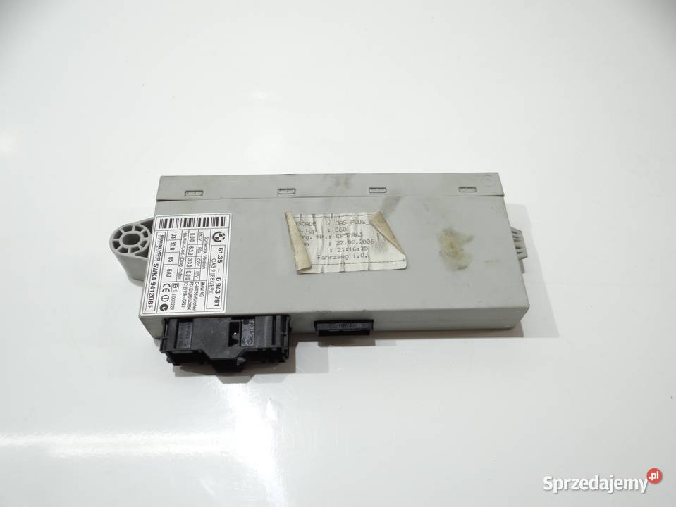 MODUŁ STEROWNIK CAS BMW 5 E60 E61 6943791 Strzyżewice sprzedam