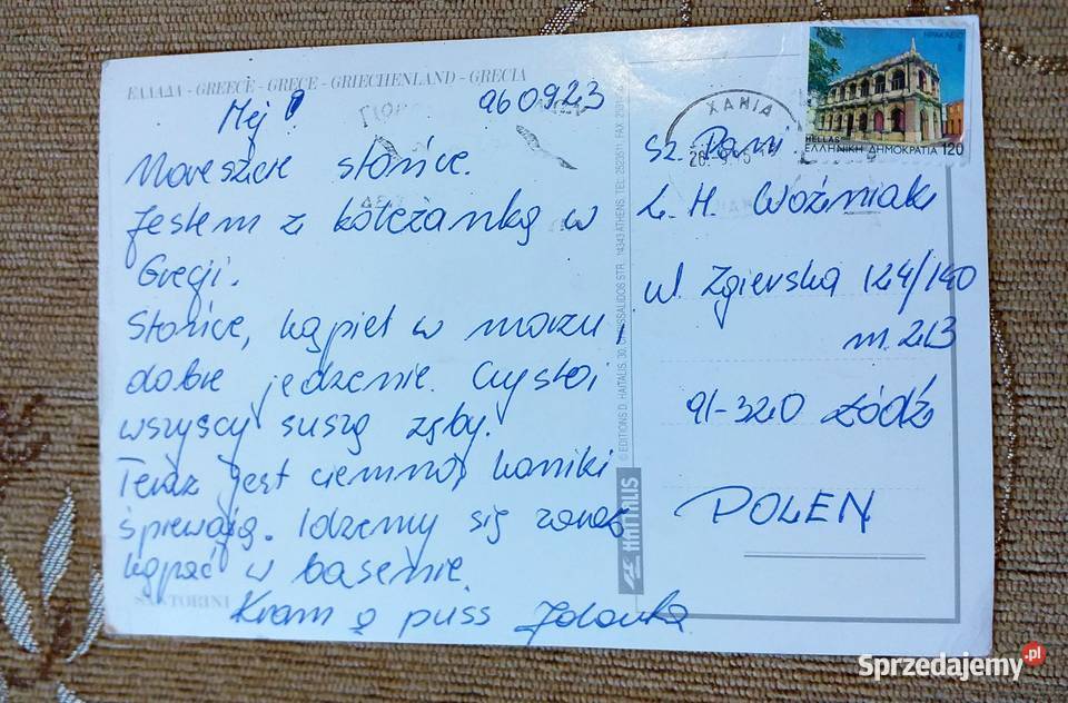 SANTORYN WULKANICZNA WYSPA NA MORZU EGEJSKIM Piszczac