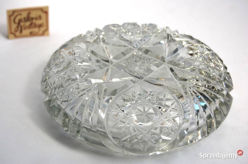 Kryształowa szlifowana popielniczka kryształ Dom i Ogród lubelskie Lublin sprzedam