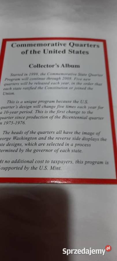 monety USA Album Commemorative Quarters 19992008 Warszawa