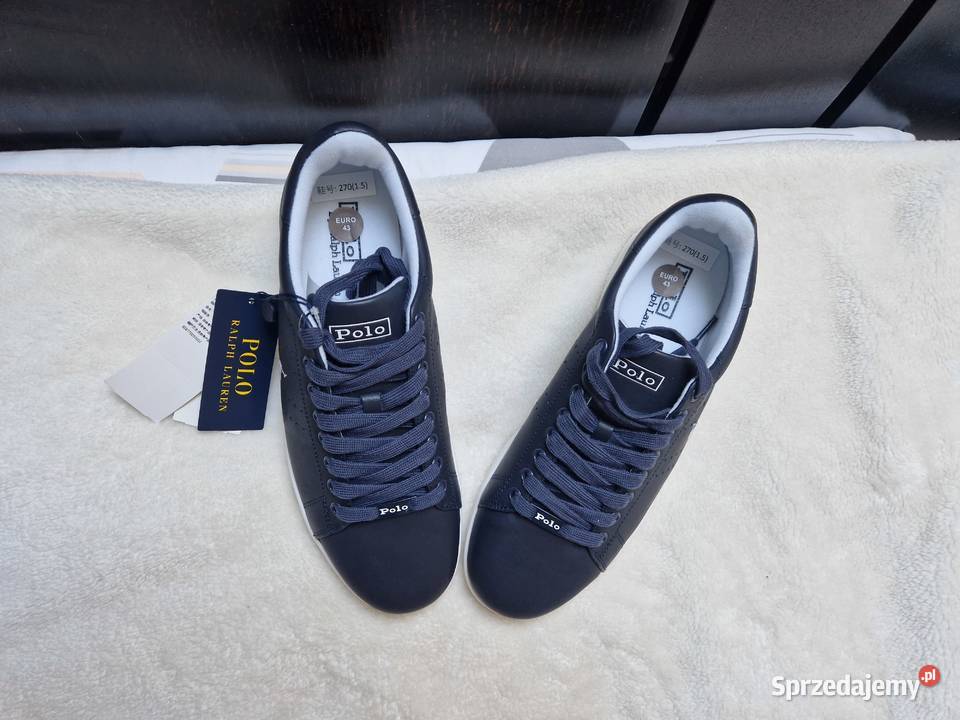 Nowe buty Sneakersy granatowe męskie Polo Ralph Bibice