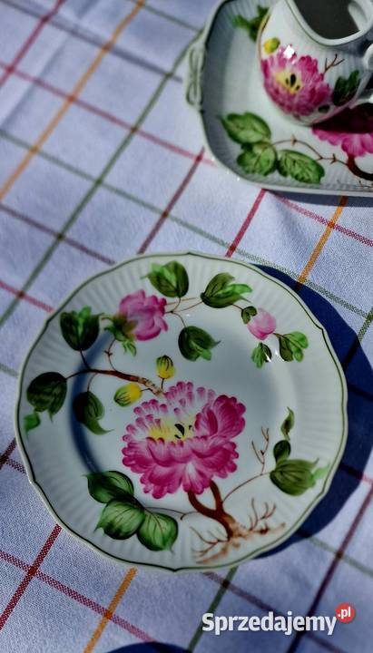 Porcelanowy serwis do herbaty August Wernecke Sadurki