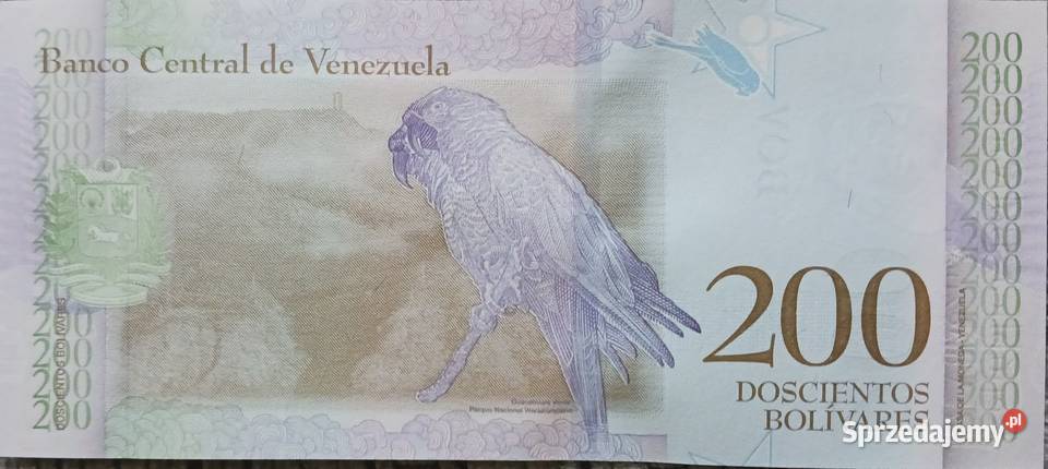 200 Boliwarów Wenezuela 2018 r mennicze wielkopolskie Konin
