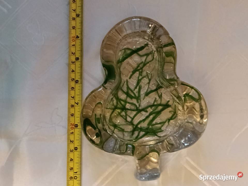 Duża ładna popielnica Porcelana i szkło Gliwice