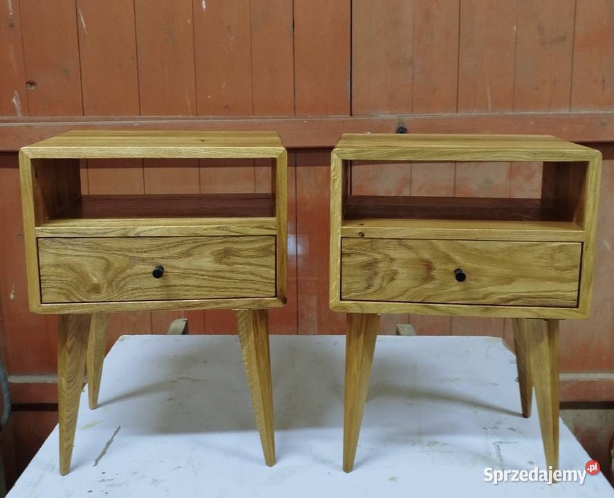 Szafka nocna z litego drewna dębowego 40cm Postolice sprzedam