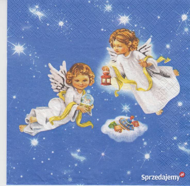 Decoupage serwetki Aniołki Anioł Boże Narodzenie Skarżysko-Kamienna sprzedam