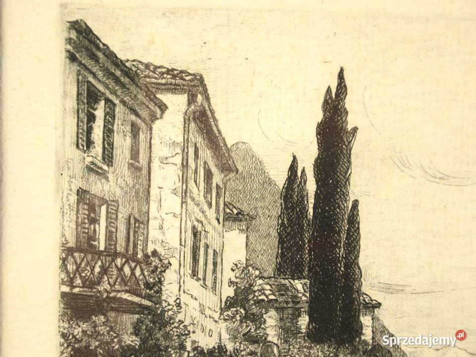 Rycina Oria Jezioro Lugano Villa Fogazzaro Bronisze