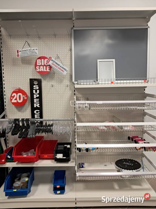 Regał sklepowy przyścienny