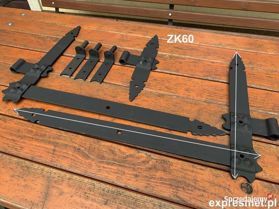 KUTY ZAWIAS drzwiowy kątowy 60 KOMPLET 6 z Drzwi i okna