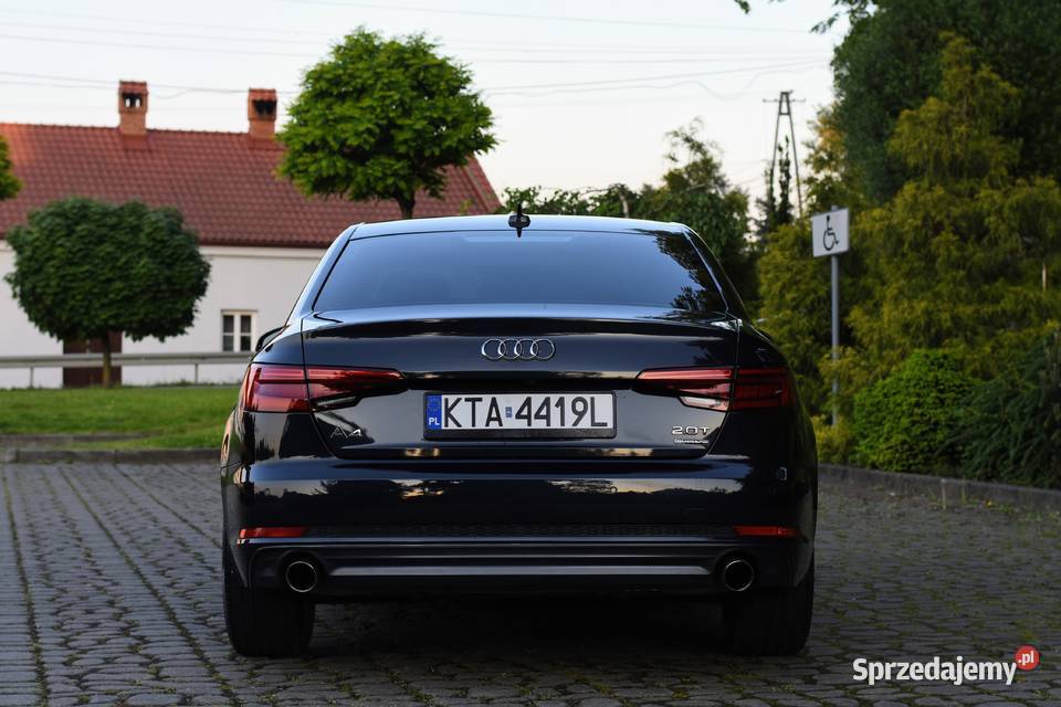 AUDI A4 B9 20TFSI 252 Sline Quattro STronic 2017 Radłów sprzedam