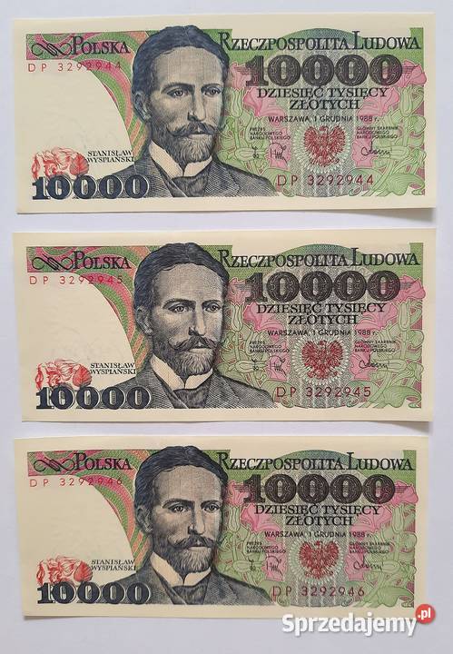 Zestaw Banknotów PRL 5000 x 3