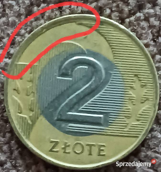 2 Złote 1994 r Pierwszy bicia z błędem Numizmatyka Konin