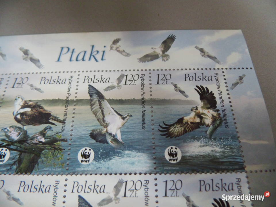 Znaczki Bloczek Ptaki