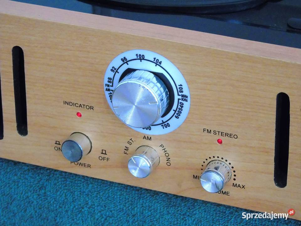 Gramofon stereo z radiem głośniki sprawny Jasło