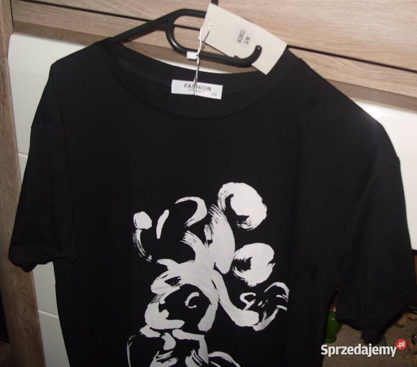 tshirt czarny z Myszką MIKI r SML FASHONBEST