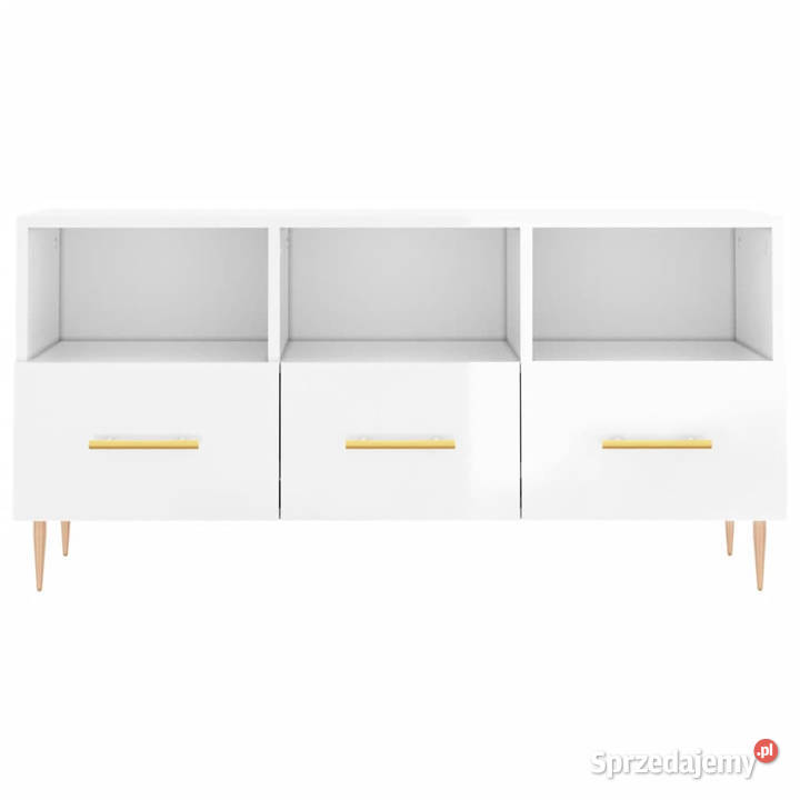 Szafka pod TV biała wysoki połysk 102x36x50 Warszawa