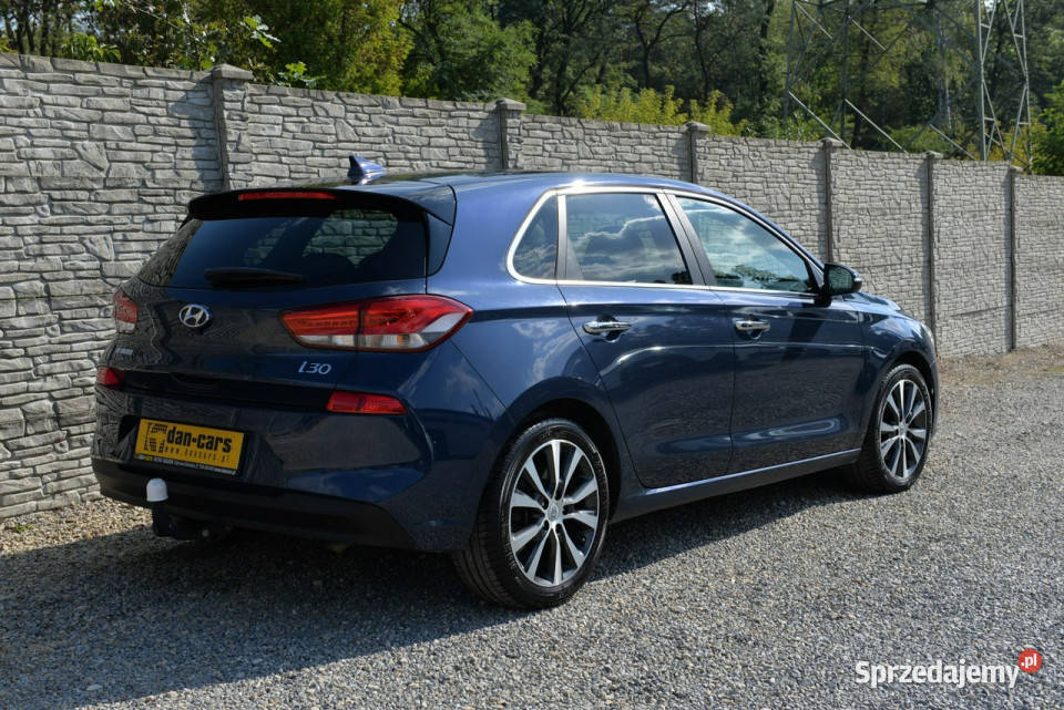 Hyundai i30 14TGDi 140 Automat LED Asystenci Rok produkcji 2017 i30 Dąbrowa Górnicza sprzedam
