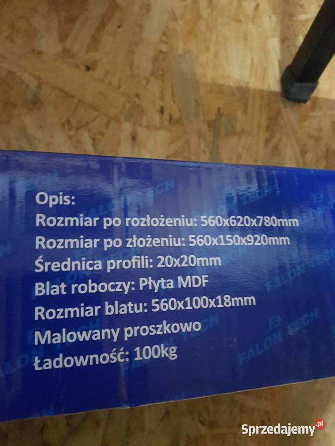 STÓŁ WARSZTATOWY STOLARSKI ROZKŁADANY IMADŁO 100 Głogowa